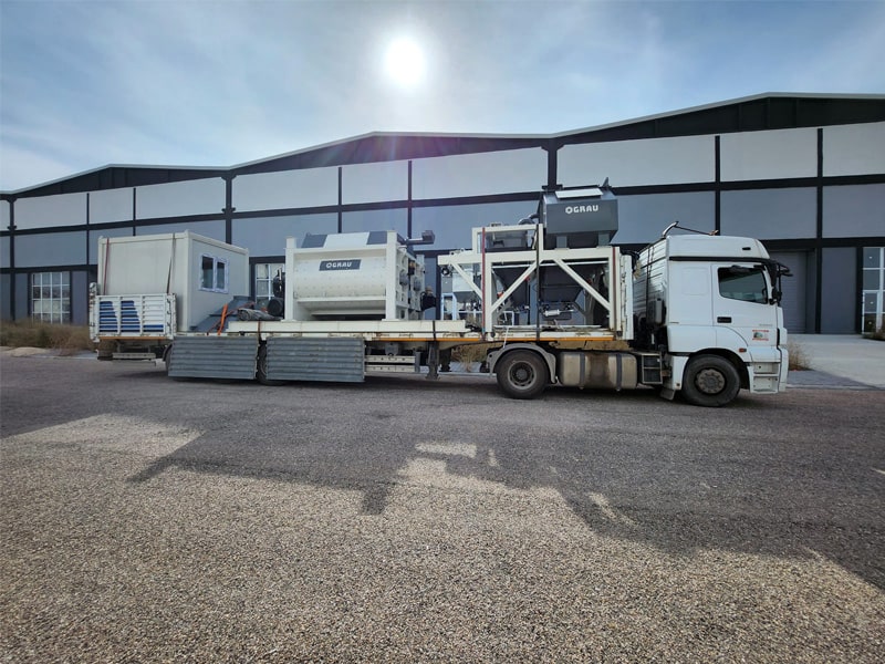 Отгрузка стационарного бетонного завода GRAU G135S