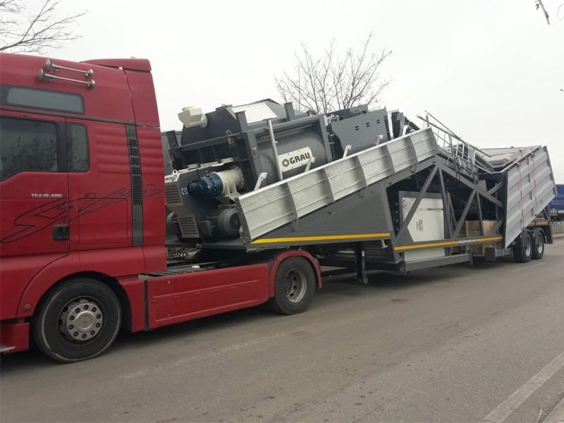Мобільний бетонний завод GRAU G100M-Наш бестселер