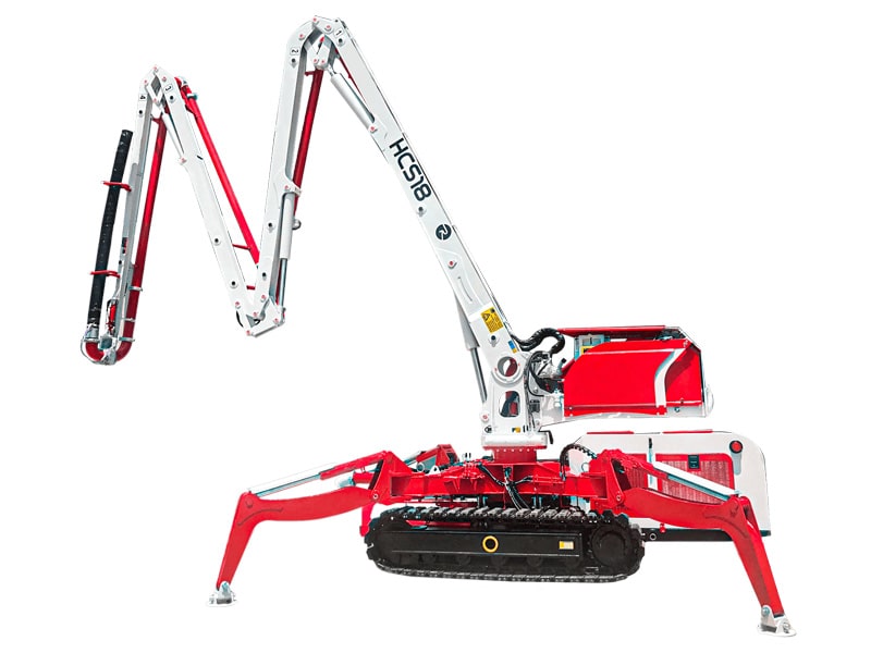 Track-Mounted Spider Concrete Placing Booms